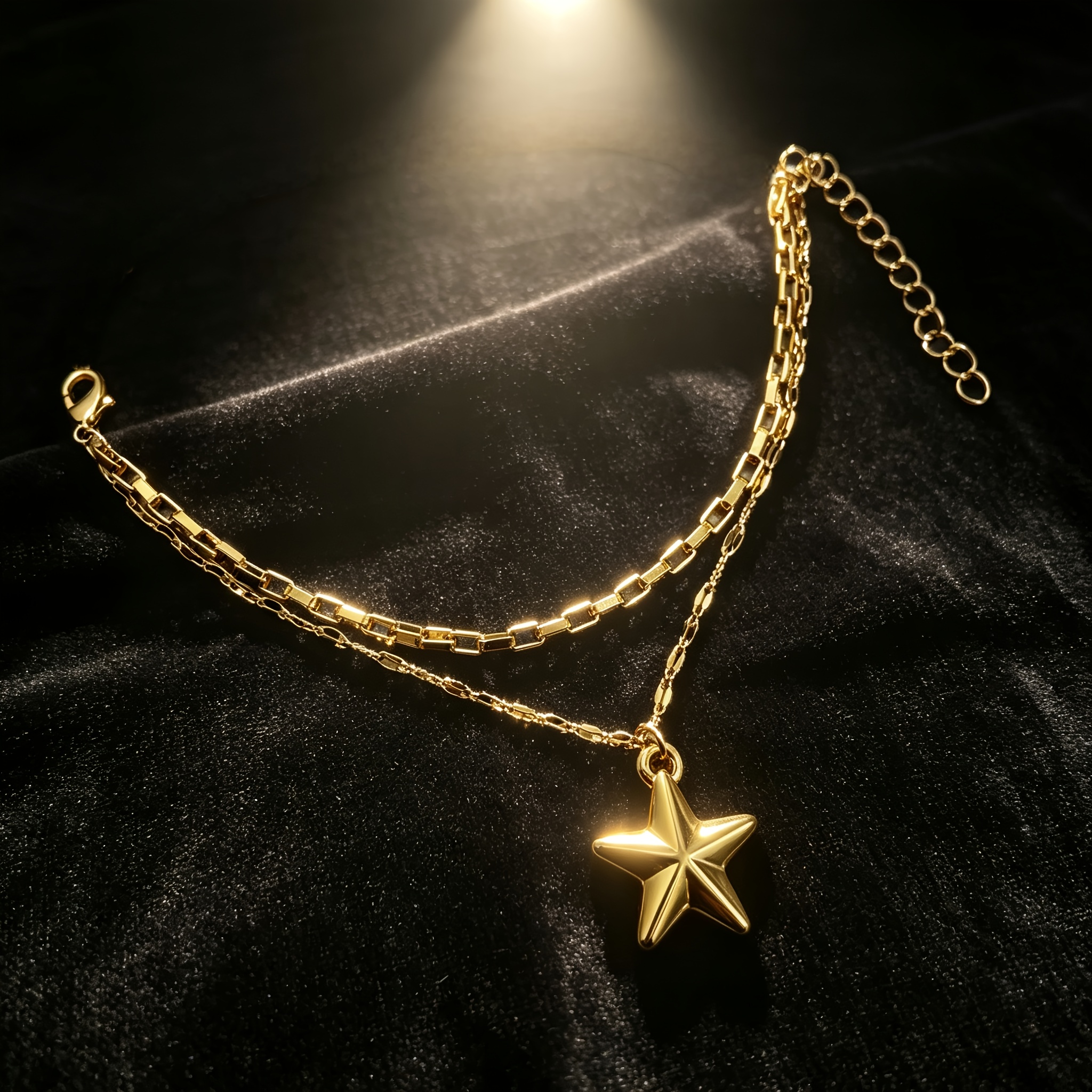 Women's Nautical Starfish Pendant Layered Necklace
